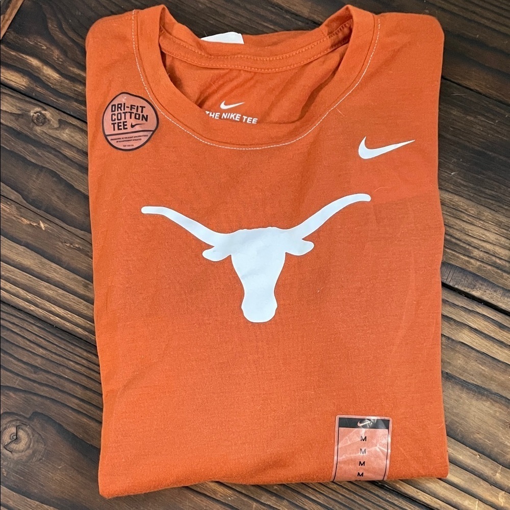 NWT Nike Dri-Fit Burnt Orange Longhorns Tee